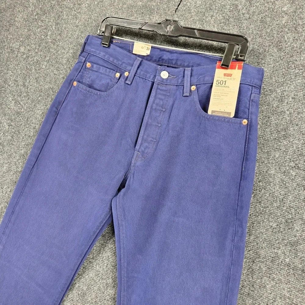 Levi's 501‎ Original Jeans Mens 31x32 Blue 100% Cotton Straight Leg Jeans New